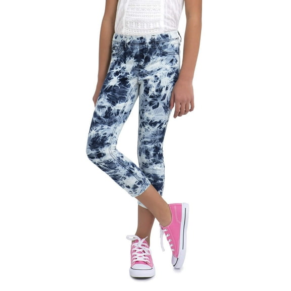 Jordache Girls' Tie-Dye Wash Crop Jegging