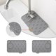 thumbnail image 5 of Grifo de silicona para baño de cocina, alfombrilla absorbente para fregadero, almohadilla de drenaje para salpicaduras (gris) Sywqhk Arte deco, 5 of 8