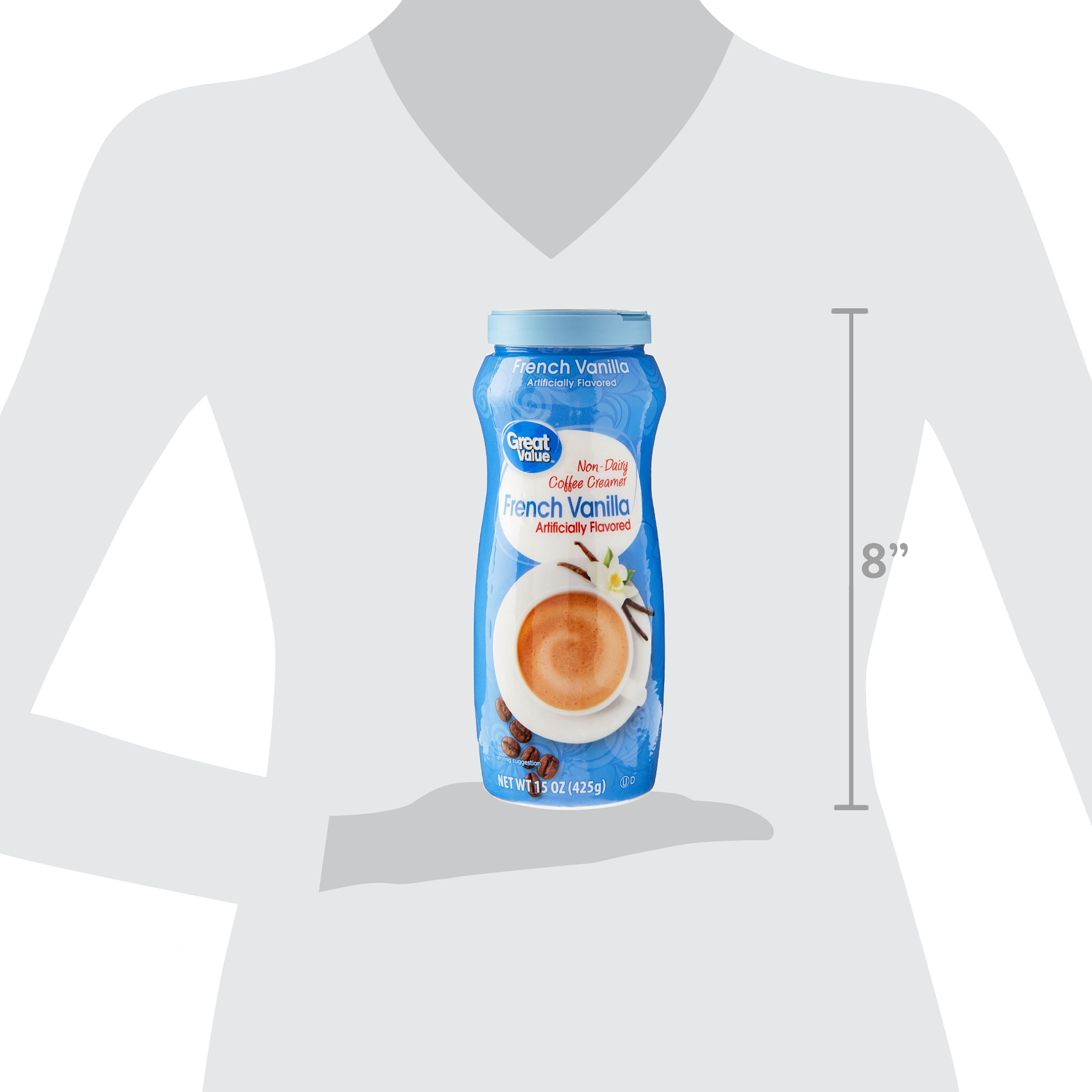 (3 pack) Great Value French Vanilla Non-Dairy Coffee Creamer, 15 oz