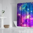 thumbnail image 2 of Spacecraft Shower Curtain Space Galaxy Design Waterproof Bathroom Curtain Quick Dry Machine Washable with Grommets 72x72, 2 of 5