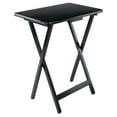 thumbnail image 4 of Winsome Alex 2-Piece Single Foldable Snack Tables, Black Finish, 4 of 5