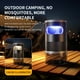 thumbnail image 3 of Trampa de luz para moscas con carga USB negra para capturar moscas, polillas, jejenes, mosquitos y otros insectos voladores, 3 of 5