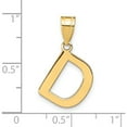 thumbnail image 3 of 14K Yellow Gold Polished Bubble Letter D Initial Pendant (Width 14.36) (Length 17.61) - Jbsp, 3 of 5