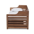 thumbnail image 6 of Baxton Studio Expandable Twin-to-King Daybed with Drawer Walnut Brown, 6 of 14