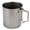 Silver - 750ml, variant on Riousery Ultralight Titanium Cup Outdoor Portable Camping Mug with Foldable Handle and Lid, Backpacking Cookware Pot for Hiking, Silver, 400ml / 13.53 fl oz Capacity