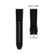 thumbnail image 2 of Correas de reloj de silicona Uxcell de 22 mm de ancho, correas de reloj de goma suaves de liberación rápida para hombres/mujeres, negro puro, 2 of 6