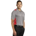 thumbnail image 4 of Sport-Tek Heather Colorblock Contender Polo-3XL (Vintage Heather/ True Red), 4 of 6