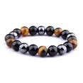 thumbnail image 4 of Energy Healing Stretch Bracelet Natural Stone Hematite Tiger-Eye for Women Men, 4 of 8