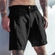 thumbnail image 2 of Pantalones cortos de lino para hombre: pantalones de playa informales con cintura elástica y entrepierna de 18 cm, 2 of 8