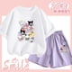thumbnail image 1 of Cute 2Pcs Children's Short Sleeve Shorts Kawaii Sanrios Anime Cinnamoroll Summerthin Style Boys Girls Student Cotton T-Shirt, 1 of 5