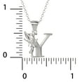 thumbnail image 2 of Disney Tinkerbell Women's Sterling Silver Initial Pendant Necklace, 18" Chain, 2 of 4