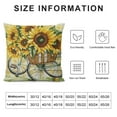 thumbnail image 5 of JEUXUS Sunflower Pillow Covers Spring Summer Pillow Covers Yellow Floral Throw Pillow Covers Cushion Covers Square Pillow Cases for Couch Sofa Patio Outdoor Home Decorations, 5 of 5