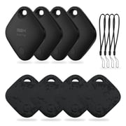 RSH Bluetooth Tracker Tag Smart Tag Key Finder Locator for Keys Wallet Luggage Backpack, Item Finder Compatible with Apple Find My Ios 4 Pack Black