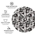 thumbnail image 3 of Easygdp sous-Verres en Cuir Ou Fleurs de Lys Ensemble de 4 sous-Verres, Antidérapants, Résistants à la Chaleur pour Maison, Bureau, Cuisine (Rond, Carré, Octogone, Hexagone) - Forme Ronde, 3 of 6