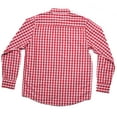thumbnail image 2 of Whiskey and Oak Mens Plaid Long Sleeve Button Down Shirts 67915-BLK-M (Red White, Medium), 2 of 2