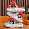 thumbnail image 2 of Zapatillas de lino para niños de primavera y otoño con diseño de animé Kawaii de Disney y Blancanieves, zapatos de suela suave para el hogar, sandalias y pantuflas, 2 of 5