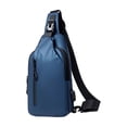 thumbnail image 2 of Men's Large Crossbody Chest Bag, Water-Resistant Sling Pack with USB Port, Anti-Theft Travel Shoulder Bag for Outdoors, Holds 7.9-Inch Tablet, 2 of 9