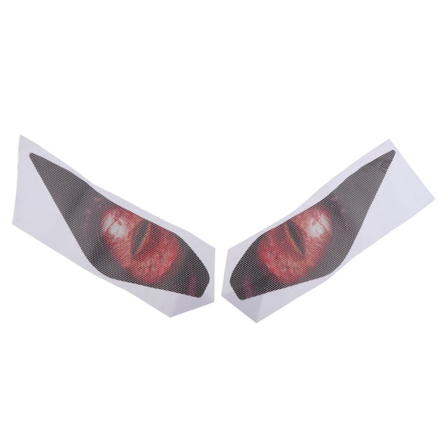 Calcomanías Adhesivas Para Faros De Motocicleta Aptas Para Kawasaki Ninja650 Red Eyes SM SunniMix Pegatina de faro de motocicleta