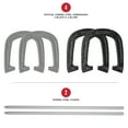 thumbnail image 2 of Franklin Sports Horseshoes - Beach or Backyard Horseshoe Play - Professional Set, 2 of 7