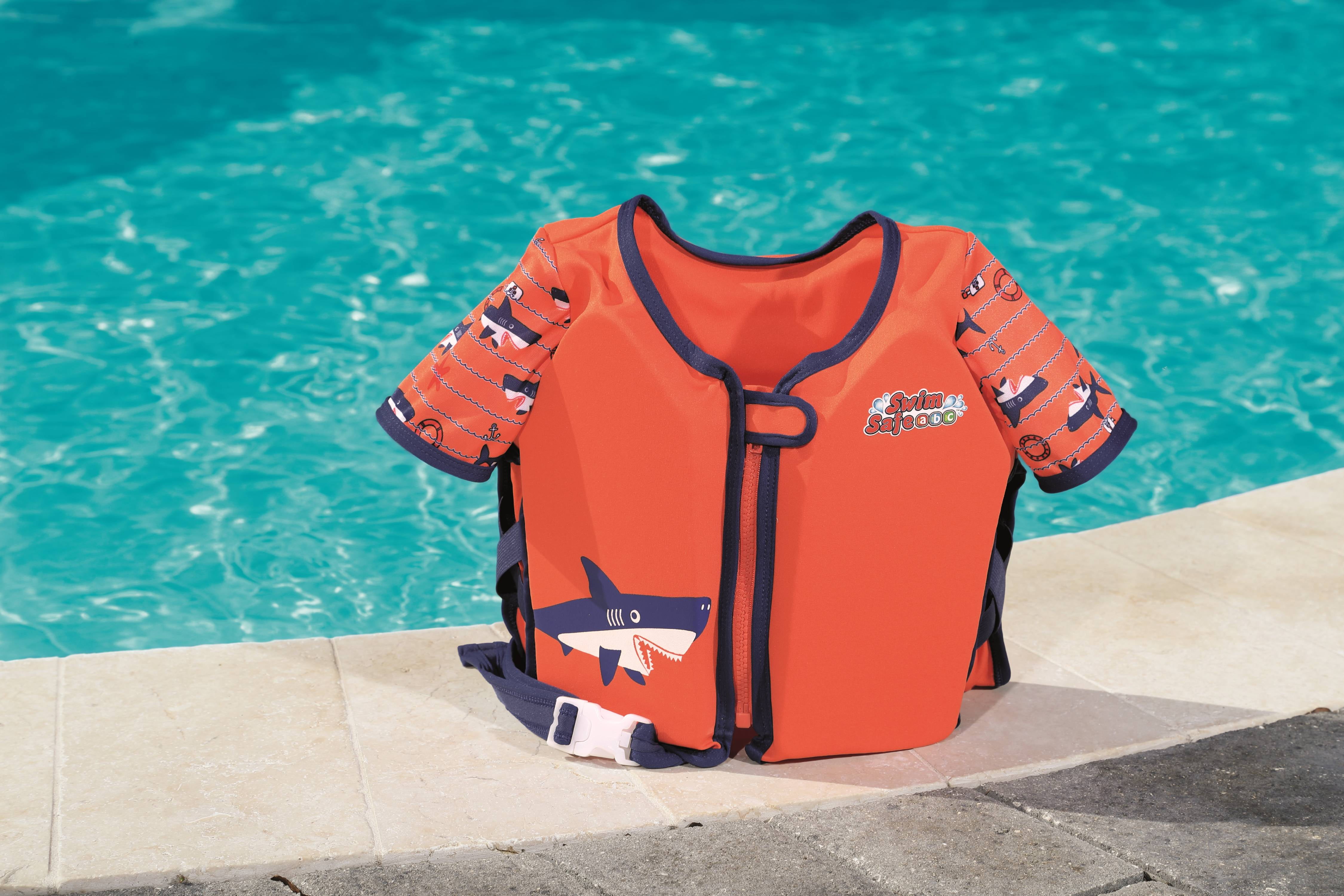 Swim Safe Swim Vest w/ Sleeves Orange