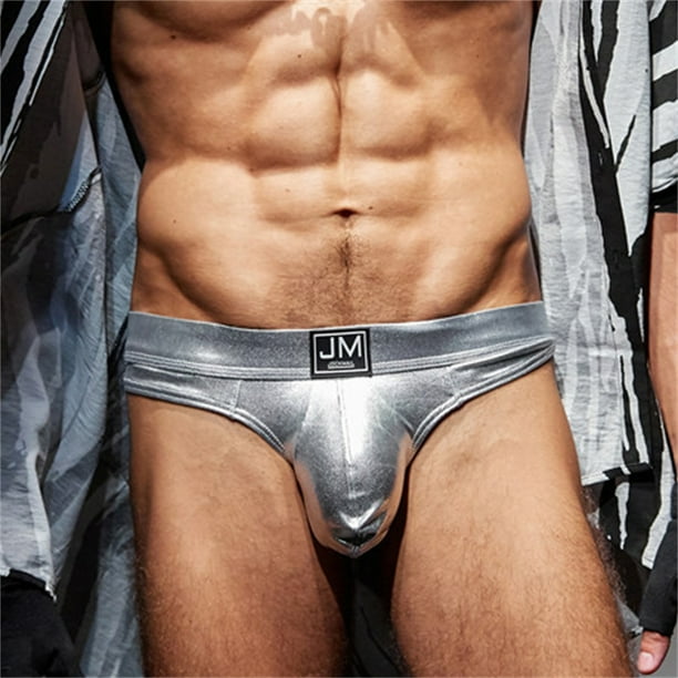 Sexy Passionate Hot Cracked Leather en forma de T Deportes Levantamiento de cadera y ropa interior de hombre que sobresale Pompotops qyievc4450