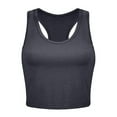 thumbnail image 3 of Spring Tops for Women Womens Square Neck Ribbed Seamless Workout Exercise Shirts Yoga Women's Tops 4 Pieces Basic Crop Tank Tops Sleeveless Crop Sport Blouse, 3 of 8