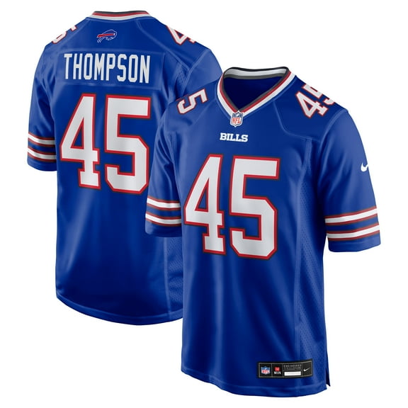Men's Nike Shaq Thompson Royal Buffalo Bills Team Game Jersey