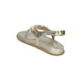thumbnail image 3 of MACKINJ HH04 Women Jeweled Open Toe Thong Slingback Molded Footbed Sandal, 3 of 5
