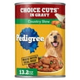 thumbnail image 2 of (3 pack) Pedigree Choice Cuts In Gravy Adult Soft Wet Dog Food Country Stew Flavor, 13.2 oz Cans, 12 Count, 2 of 12