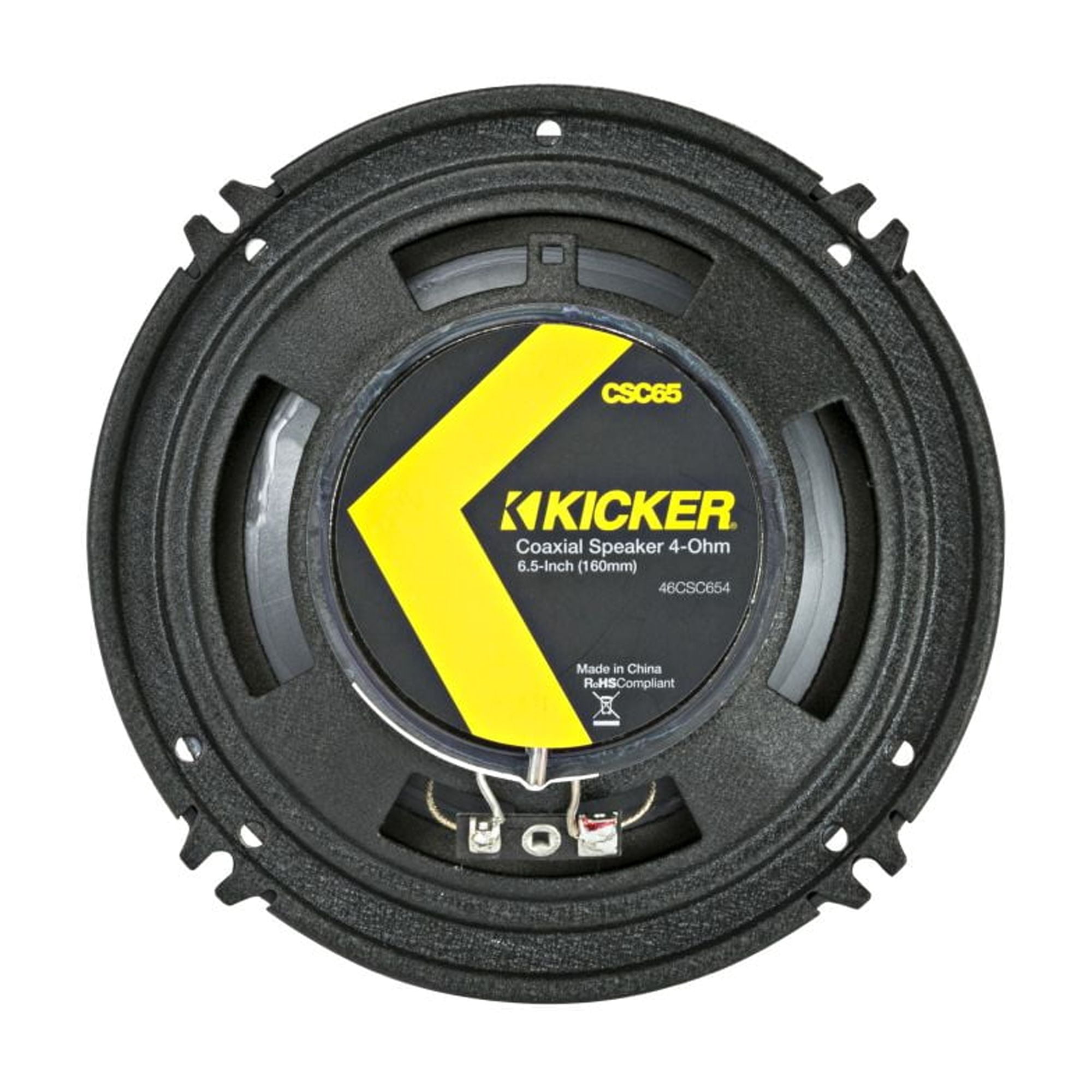 Kicker 46CSC654 - Two Pairs Of CS-Series CSC65 6.5-Inch (160mm) Coaxial Speakers, 4-Ohm (2 Pairs)