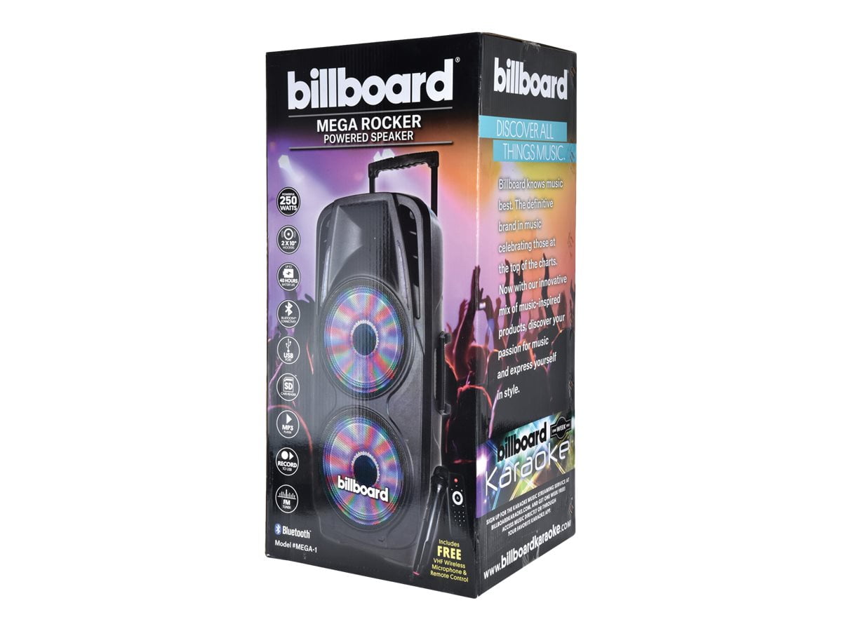 billboard mega rocker 250 watt speaker
