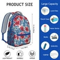 thumbnail image 4 of Aesthetic Floral Design School Backpack - Waterproof Durable Bookbag for Teens, 4 of 6