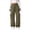 202#Army Green, variant on Cargo Pants Women Baggy Y2k Streetwear Wide Leg Pants with Pockets High Waist Drawstring Goth Black L