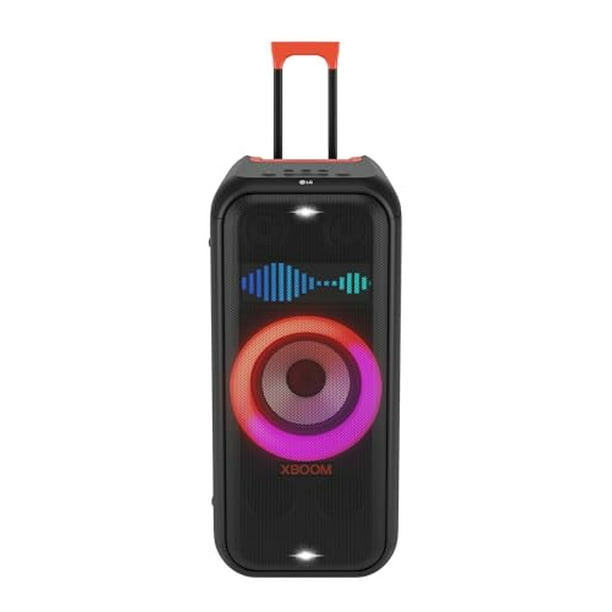 Altavoz de torre portátil LG XBOOM XL7 con iluminación LED de píxeles y hasta 20 horas de duración de la batería, negro