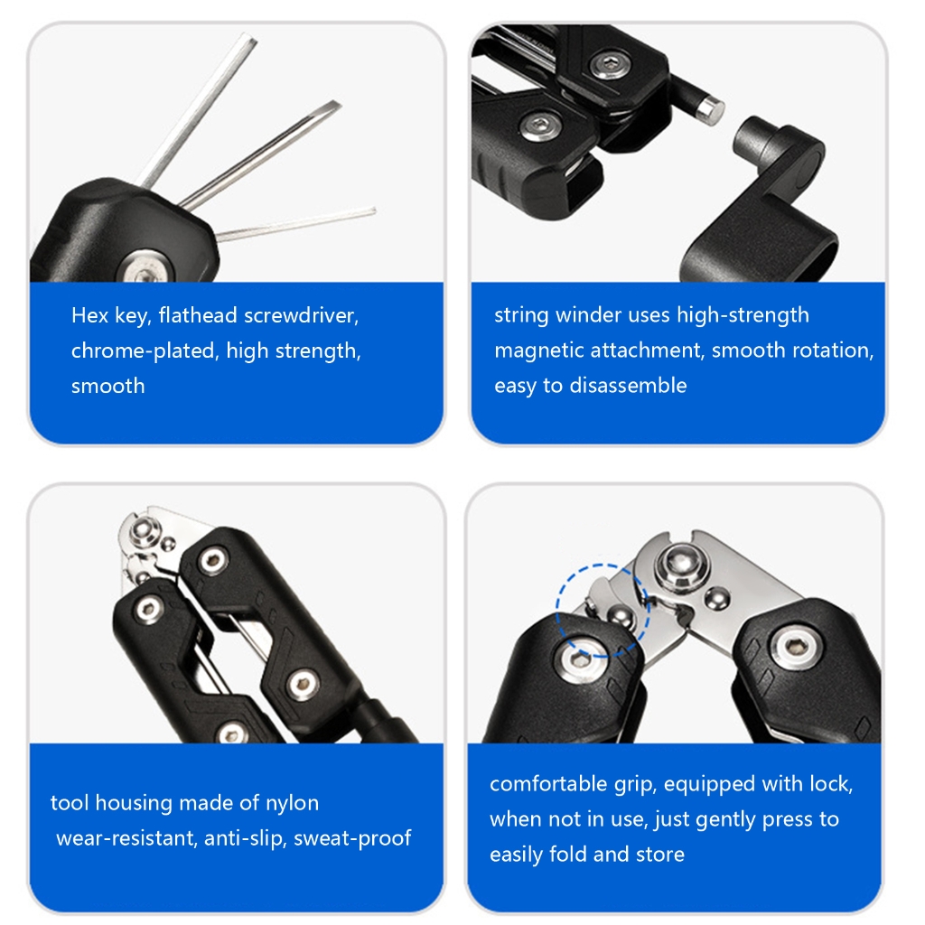 Universal Guitar Basses Adjustment Tool With Multifunction For Musicians And Luthiers Professional Use