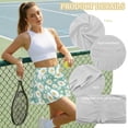 thumbnail image 6 of Xoenoiee Green Daisy Flower Print Athletic Tennis Golf Skorts Skirts for Women with Pocket Casual Workout Running Sports Pleated Skirts Plus Size, L, 6 of 6