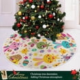 thumbnail image 6 of GZHJMY Easter Bunny Christmas Tree Skirt Home Decoration Large Round Christmas Tree Skirt for Holiday Party Home Christmas Day Ornaments, 35.4", 6 of 6