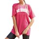 thumbnail image 1 of Gibobby Playera de Manga Corta con Cuello Redondo Camiseta holgada manga corta con cuello redondo y estampado labios a la y americana para mujer Top primavera y vera(Rosa caliente,XL), 1 of 4