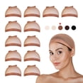 thumbnail image 1 of 12 PCS! Perfect Fit Ultra Thin & Expandable Stocking Wig Cap, Each pack contains 2 wig caps (6 pack, Light Brown), 1 of 5