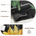 thumbnail image 6 of Sunflower 2'x6' Runner Rugs for Hallway Kitchen Bedside Non Slip Washable, Yellow Flowers Black White Plaid Watercolor Entryway Rug Runners with Rubber Backing, Long Carpet Runner for Laundry Room, 6 of 8