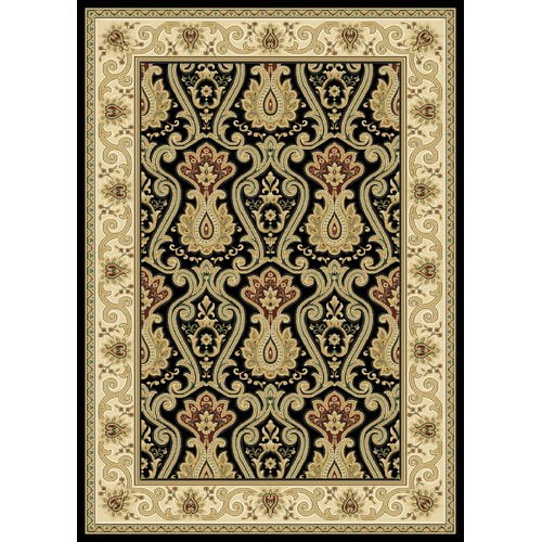 Central Oriental Dimensions Meridian Black Oriental Rug