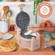 Beautiful Rotating Belgian Waffle Maker, Rose by Drew Barrymore