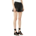 thumbnail image 5 of Scoop Women's Retro Boy Fray Hem Shorts, 5 of 6