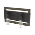 thumbnail image 2 of Hunter - Woodburn 2-light Noble Bronze, Medium Size Vanity Light, Dimmable, for Bedrooms, Kitchens, Dining, Living Rooms - 19862, 2 of 6