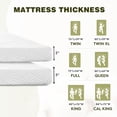 thumbnail image 5 of FUNDAZE 3" Memory Foam Mattress Topper, Queen Mattress Topper, Gel Infused Bed Topper W/ 280 GSM Textured Breathable Cover, 5 of 8
