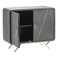 thumbnail image 5 of Crestview Collection 2-Door Wood Buffet & Sideboard Accent Cabinet in Black/Gold, 5 of 6