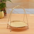 thumbnail image 2 of 1Pcs New Handwoven Multi-function for Kitchen Bamboo Woven Basket Standing Tray Storage Basket Fruit Food Vegetable 2 LAYERS - SQUARE, 2 of 8