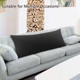 thumbnail image 6 of REGALWOVEN Brushed Microfiber Pillowcase Body Pillow Pillowcase, Queen Black, 6 of 7