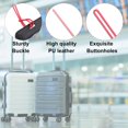 thumbnail image 3 of Luggage tag Loops, 100 Pcs PVC Loop Straps Bag Tag Loops Holders Worm for ID Card Bags Suitcase Label Fasteners, Red, 3 of 5