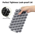 thumbnail image 2 of Ice-cube Tray For Freezer With Lid, Silicone Trays Spill-resistant Removable Cover, Black, 2 of 5